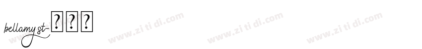 bellamy st字体转换